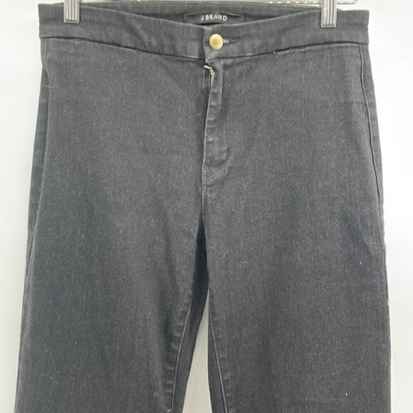 j Brand stretch tailored flare jeans in shade grey black sz 28 - Picture 9 of 12